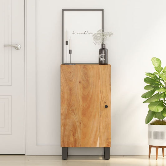 Dressoir met deur 40x31x75 cm massief acaciahout is nu te koop bij PeponiXL, paradijselijk wonen!