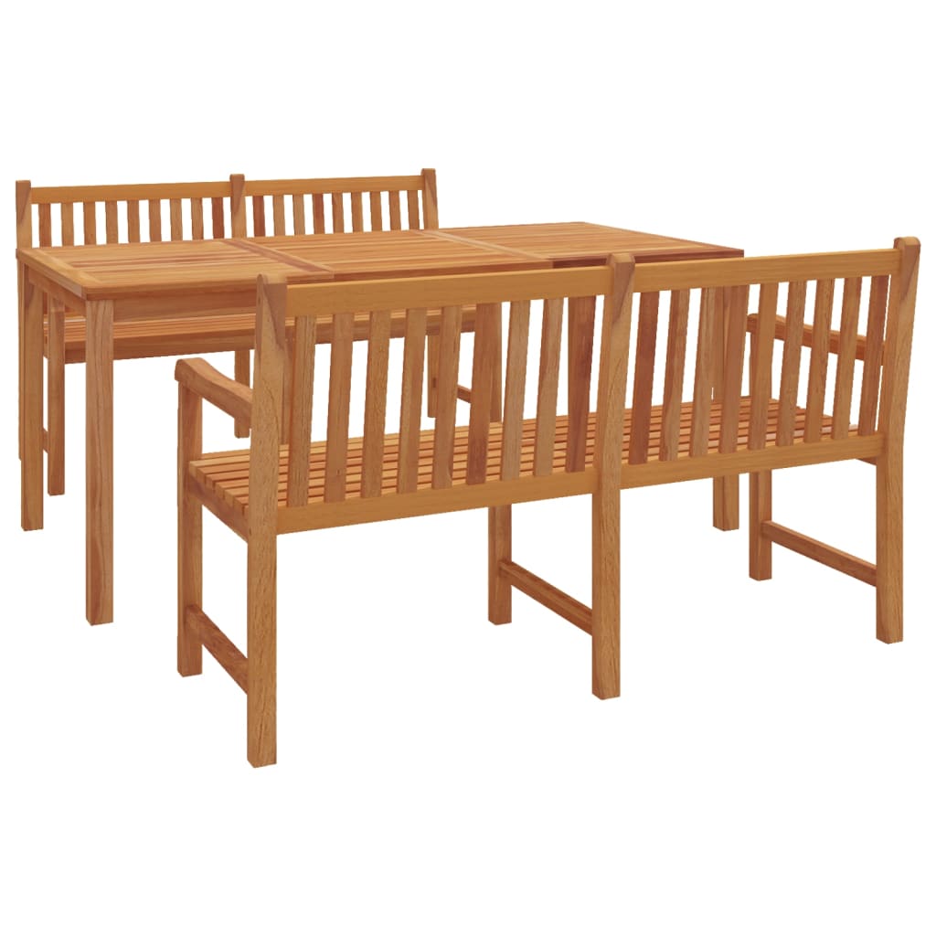 3-delige Tuinset massief teakhout is nu te koop bij PeponiXL, paradijselijk wonen!