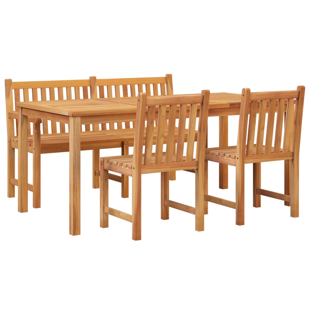 4-delige Tuinset massief teakhout is nu te koop bij PeponiXL, paradijselijk wonen!