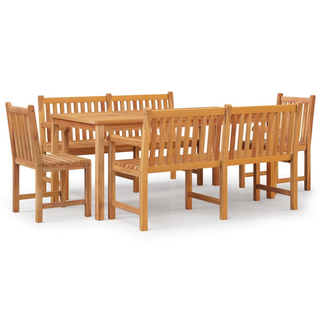 5-delige Tuinset massief teakhout is nu te koop bij PeponiXL, paradijselijk wonen!