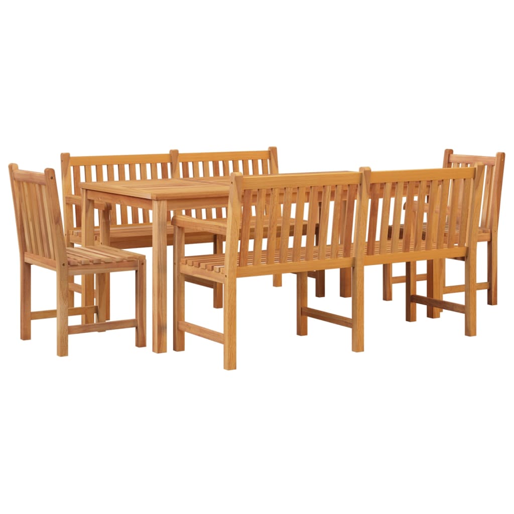 5-delige Tuinset massief teakhout is nu te koop bij PeponiXL, paradijselijk wonen!
