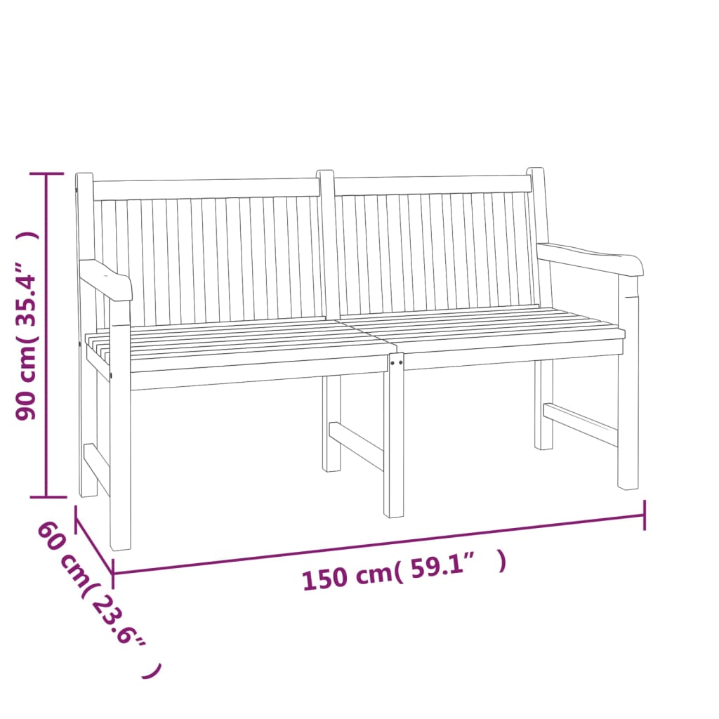 4-delige Tuinset massief teakhout is nu te koop bij PeponiXL, paradijselijk wonen!