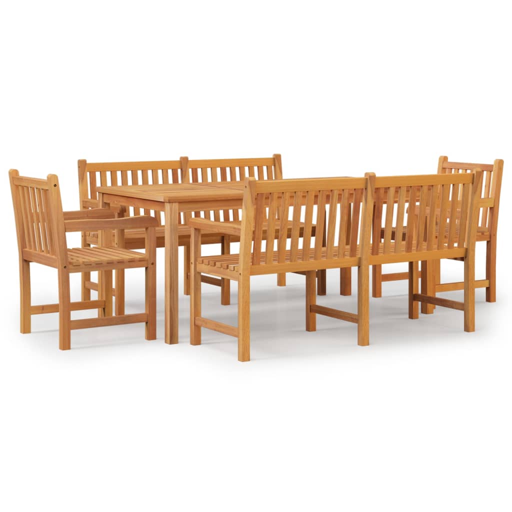 5-delige Tuinset massief teakhout is nu te koop bij PeponiXL, paradijselijk wonen!