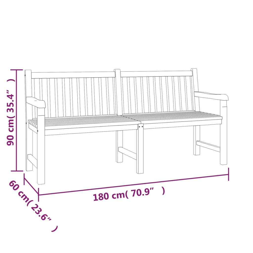 4-delige Tuinset massief teakhout is nu te koop bij PeponiXL, paradijselijk wonen!