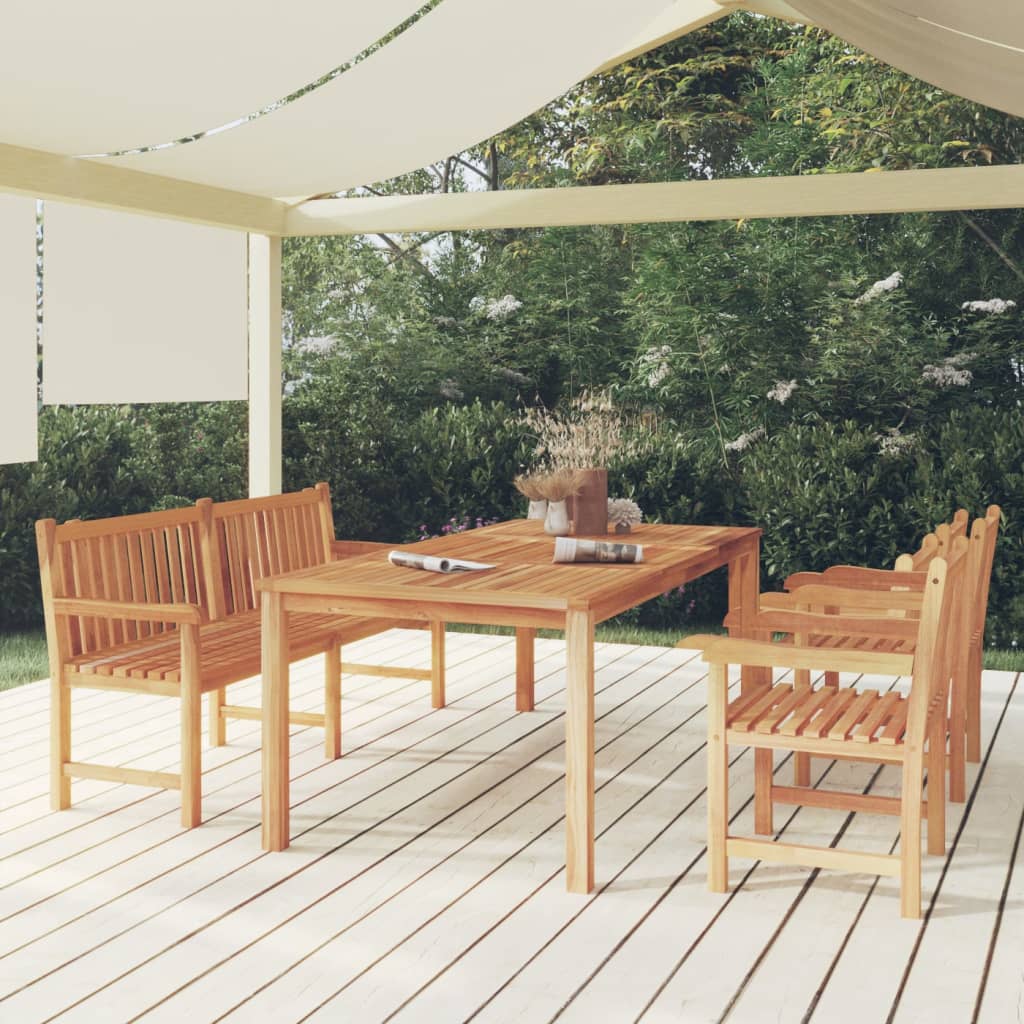4-delige Tuinset massief teakhout is nu te koop bij PeponiXL, paradijselijk wonen!