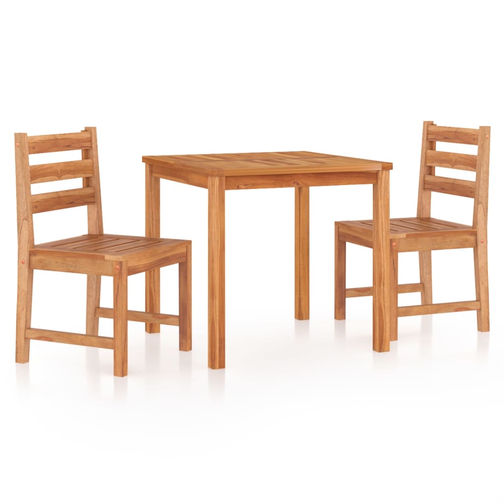 3-delige Tuinset massief teakhout is nu te koop bij PeponiXL, paradijselijk wonen!
