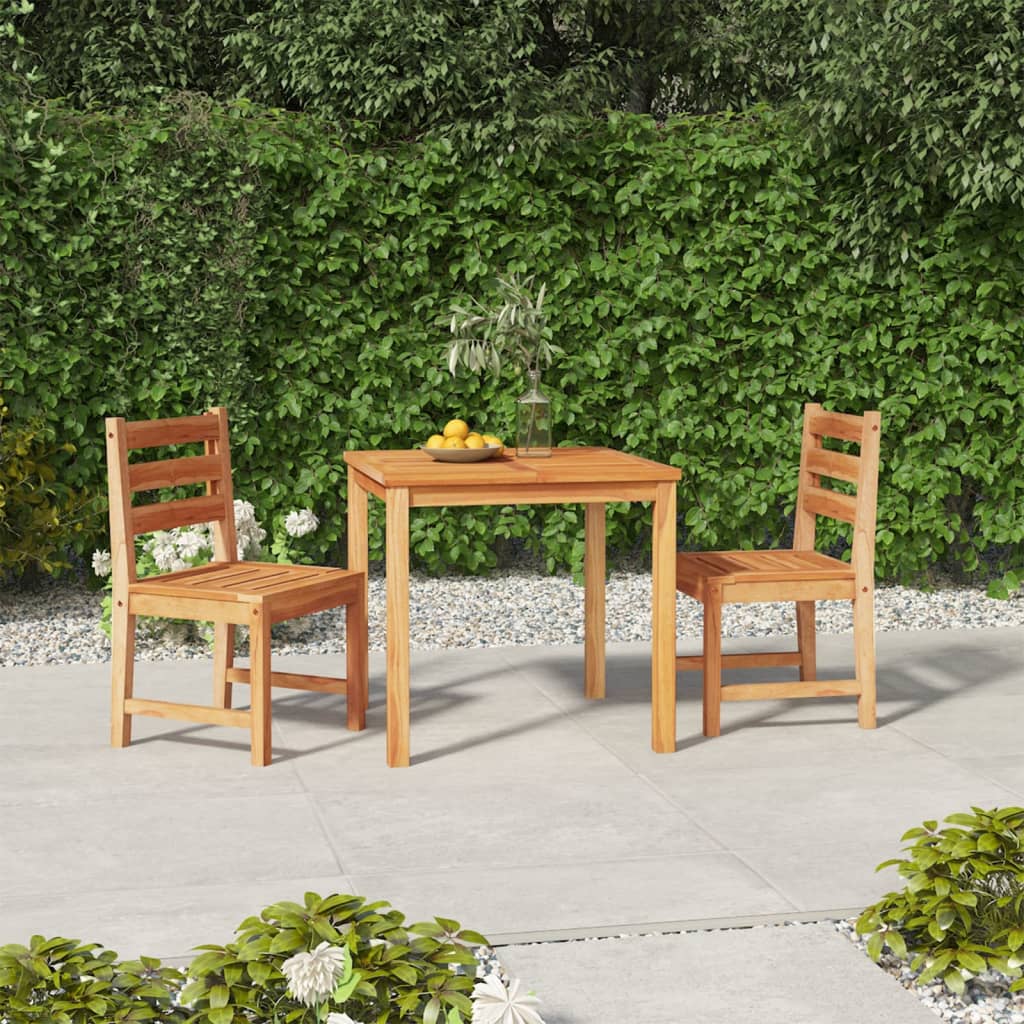 3-delige Tuinset massief teakhout is nu te koop bij PeponiXL, paradijselijk wonen!
