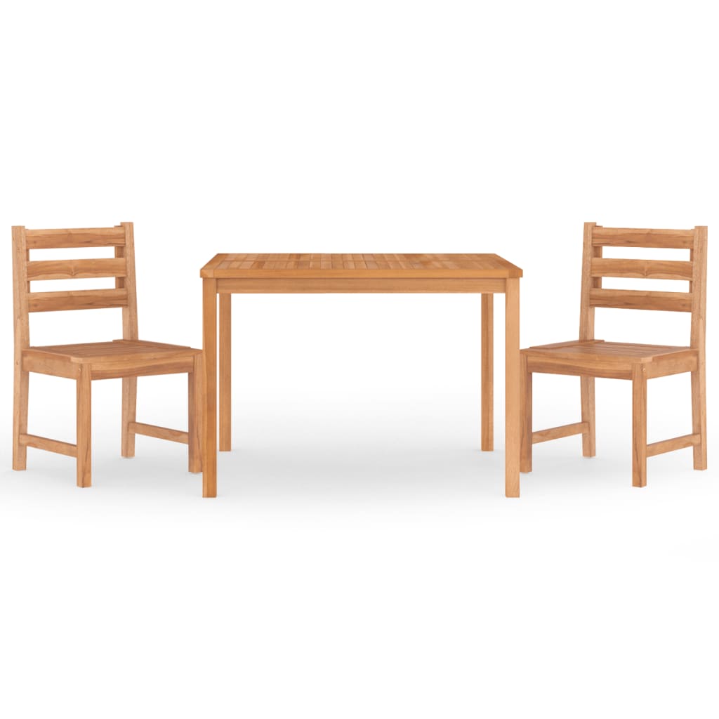 3-delige Tuinset massief teakhout is nu te koop bij PeponiXL, paradijselijk wonen!