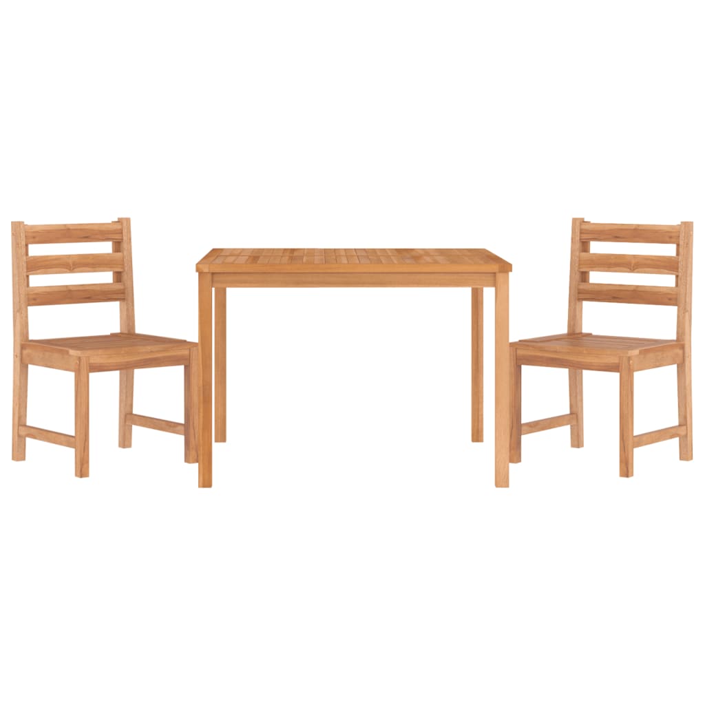 3-delige Tuinset massief teakhout is nu te koop bij PeponiXL, paradijselijk wonen!