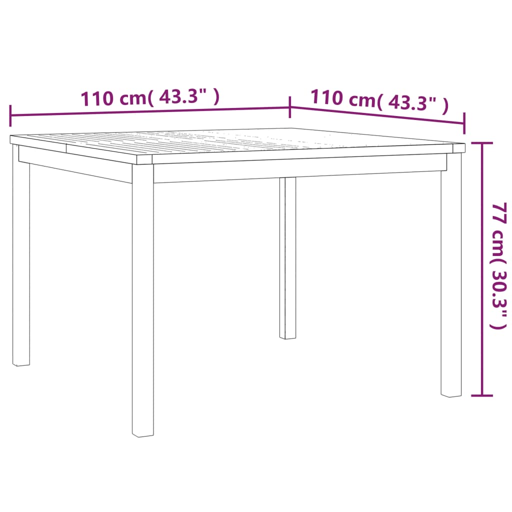 3-delige Tuinset massief teakhout is nu te koop bij PeponiXL, paradijselijk wonen!