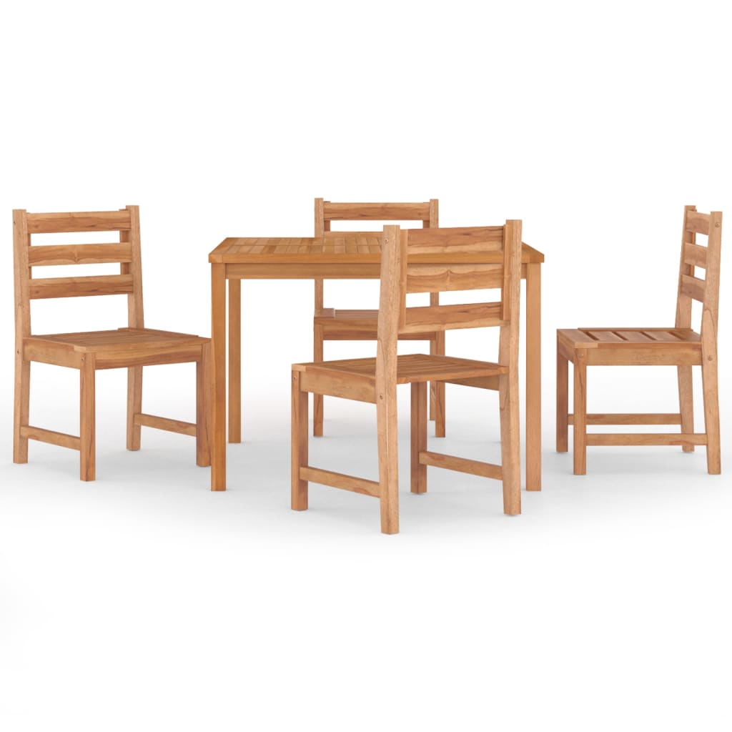 5-delige Tuinset massief teakhout is nu te koop bij PeponiXL, paradijselijk wonen!