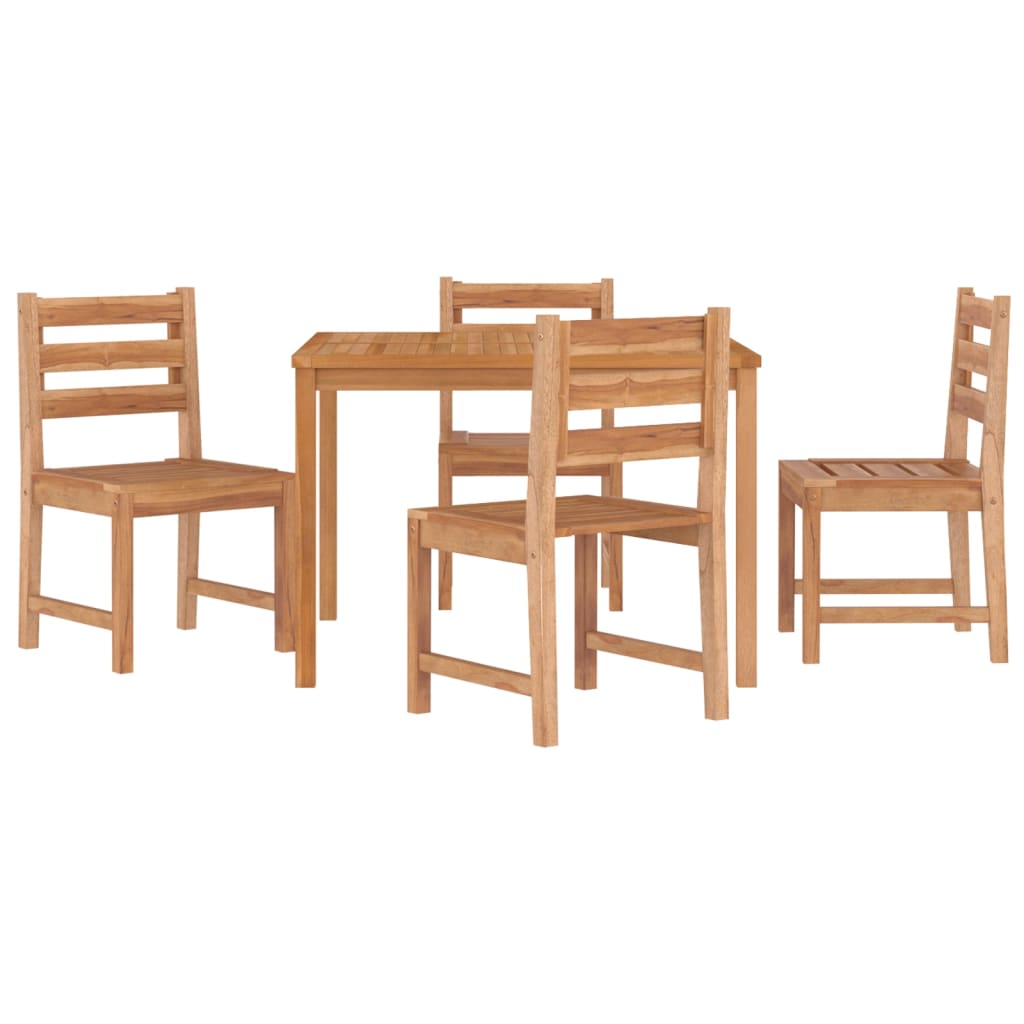 5-delige Tuinset massief teakhout is nu te koop bij PeponiXL, paradijselijk wonen!