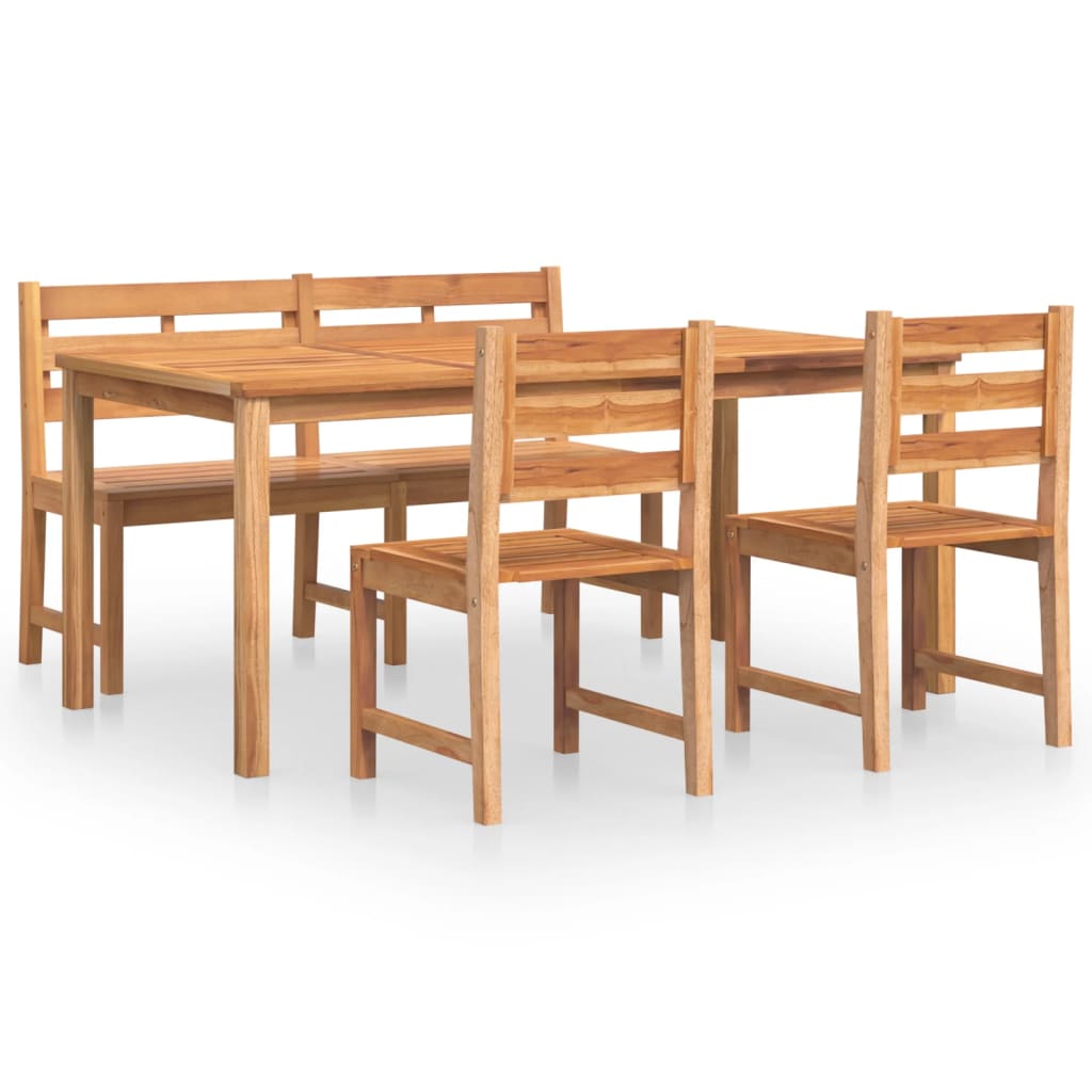 4-delige Tuinset massief teakhout is nu te koop bij PeponiXL, paradijselijk wonen!