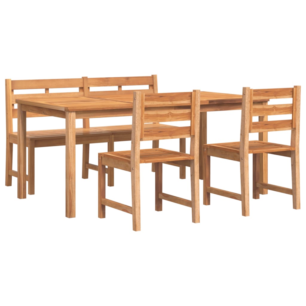 4-delige Tuinset massief teakhout is nu te koop bij PeponiXL, paradijselijk wonen!