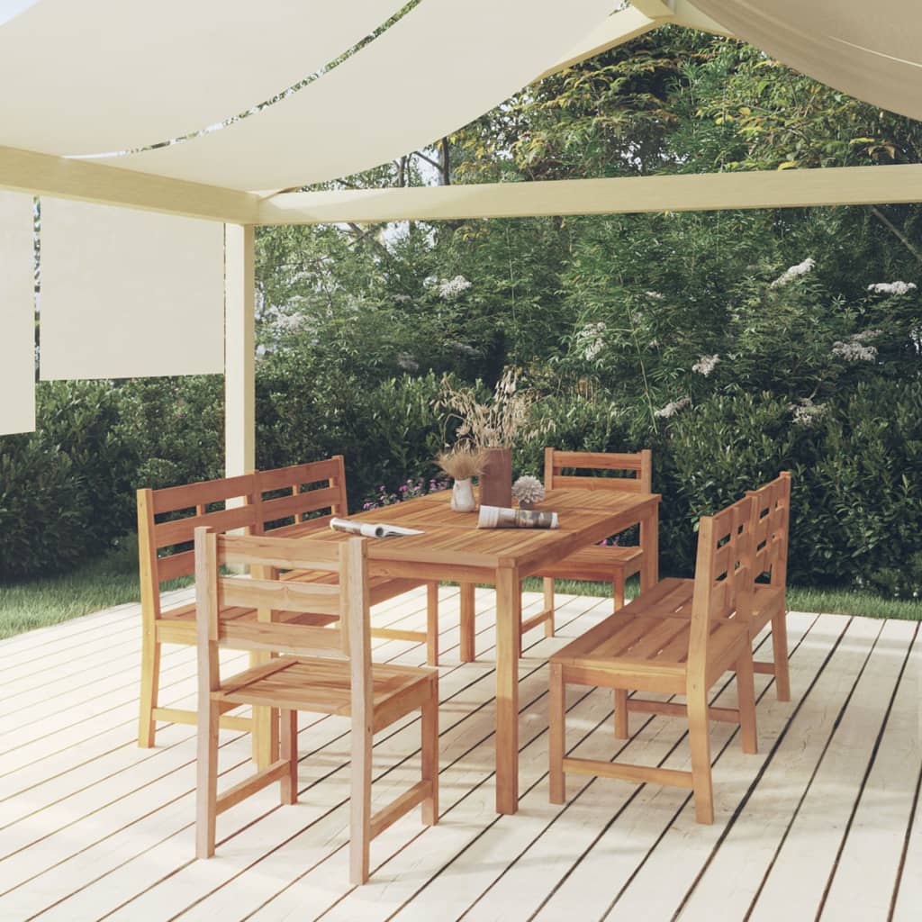 5-delige Tuinset massief teakhout is nu te koop bij PeponiXL, paradijselijk wonen!