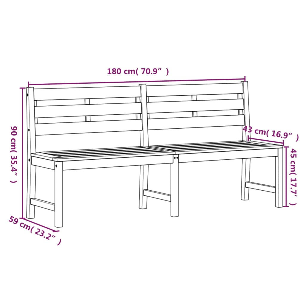 3-delige Tuinset massief teakhout is nu te koop bij PeponiXL, paradijselijk wonen!