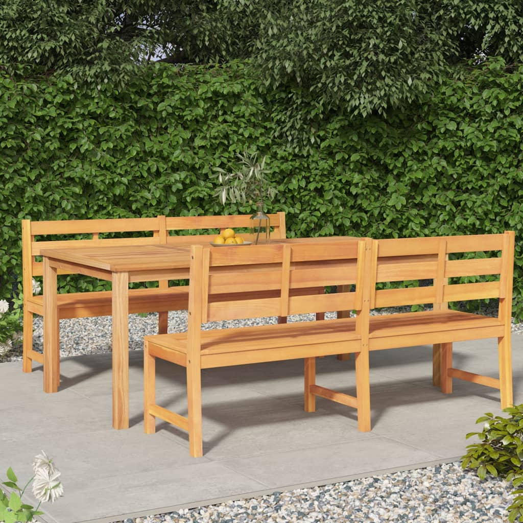 3-delige Tuinset massief teakhout is nu te koop bij PeponiXL, paradijselijk wonen!