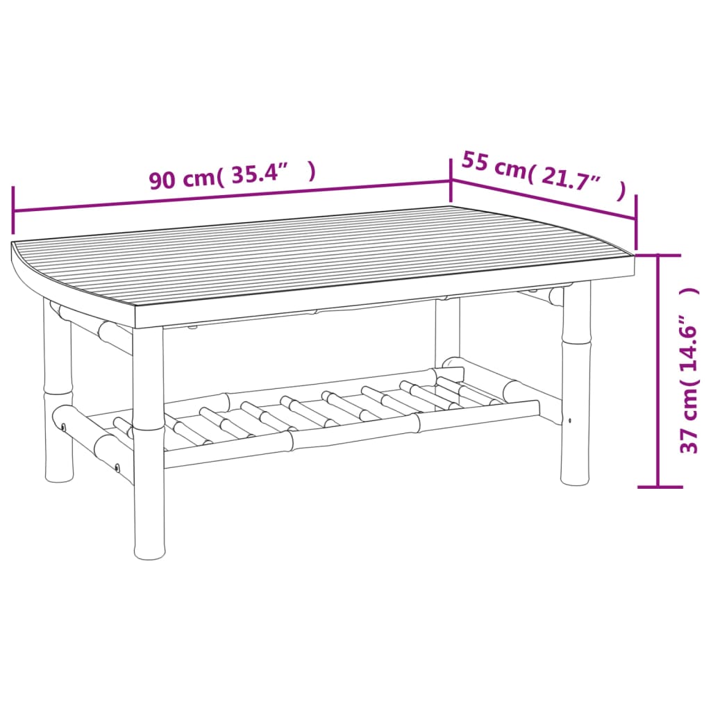 4-delige Loungeset met kussens bamboe donkergrijs is nu te koop bij PeponiXL, paradijselijk wonen!