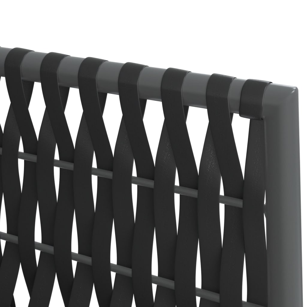 Tuinstoelen 2 st met kussens 54x61x83 cm poly rattan zwart is nu te koop bij PeponiXL, paradijselijk wonen!
