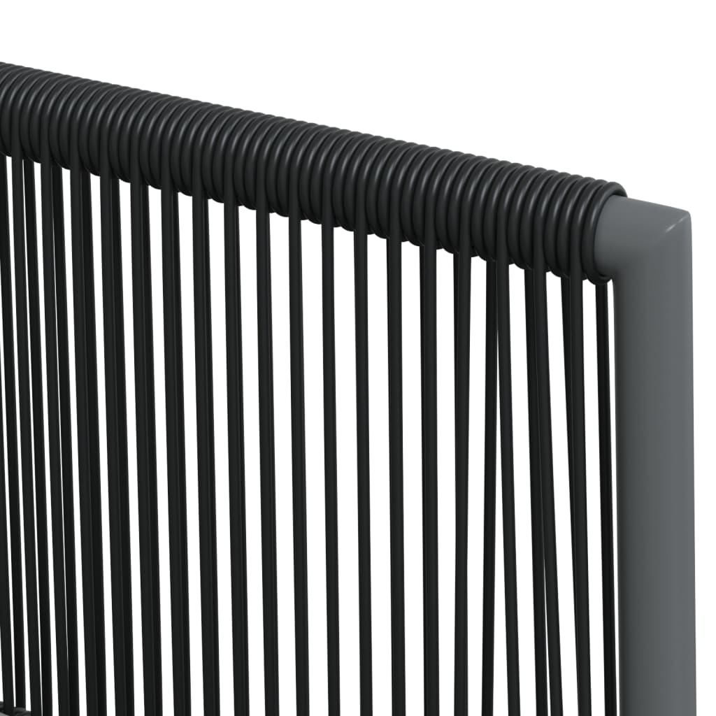 Tuinstoelen 2 st met kussens 54x60,5x83,5 cm poly rattan zwart is nu te koop bij PeponiXL, paradijselijk wonen!