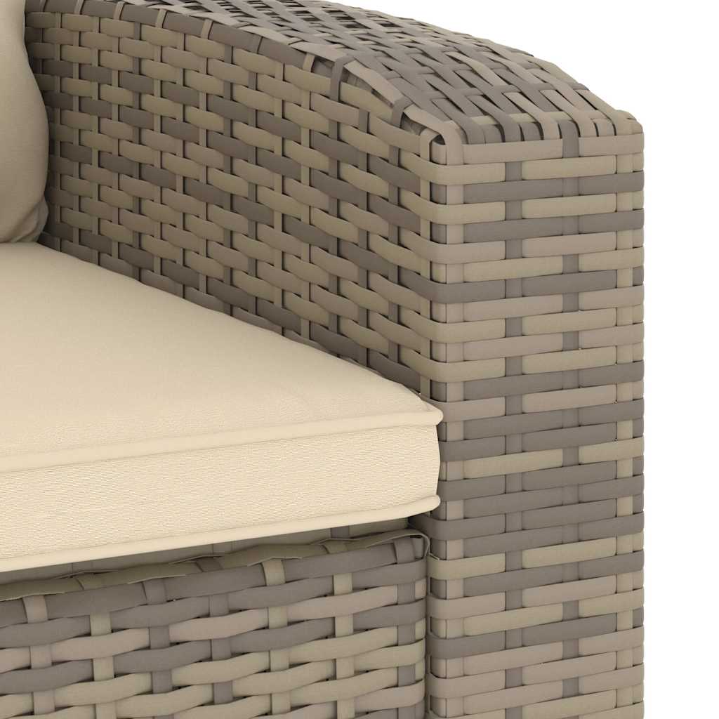 Tuinstoel verstelbaar met kussens poly rattan lichtbruin is nu te koop bij PeponiXL, paradijselijk wonen!