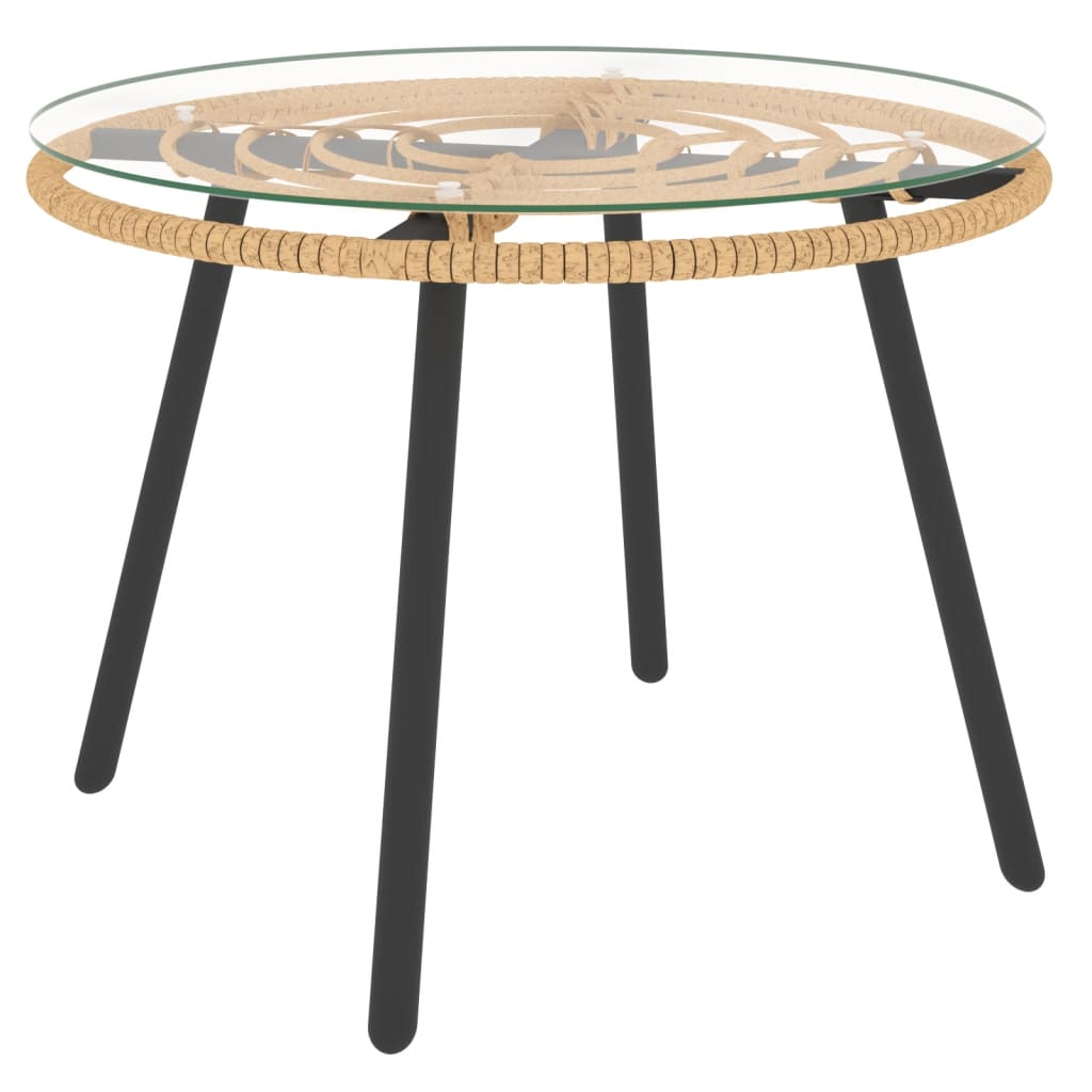 3-delige Loungeset met kussens poly rattan donkergrijs is nu te koop bij PeponiXL, paradijselijk wonen!