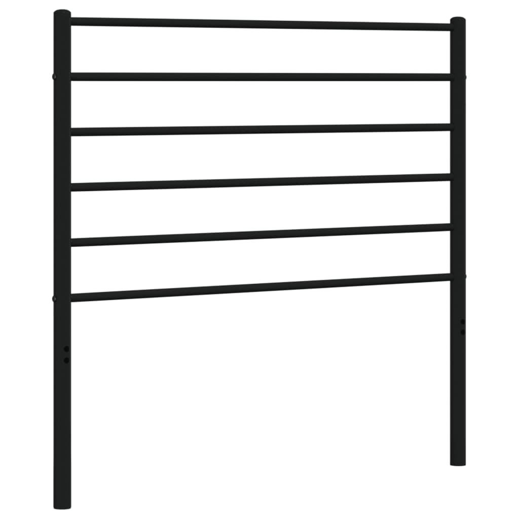 Vervangend hoofdbord metaal zwart 80 cm is nu te koop bij PeponiXL, paradijselijk wonen!