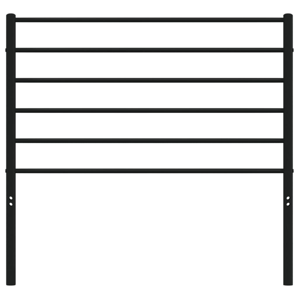 Vervangend hoofdbord metaal zwart 80 cm is nu te koop bij PeponiXL, paradijselijk wonen!