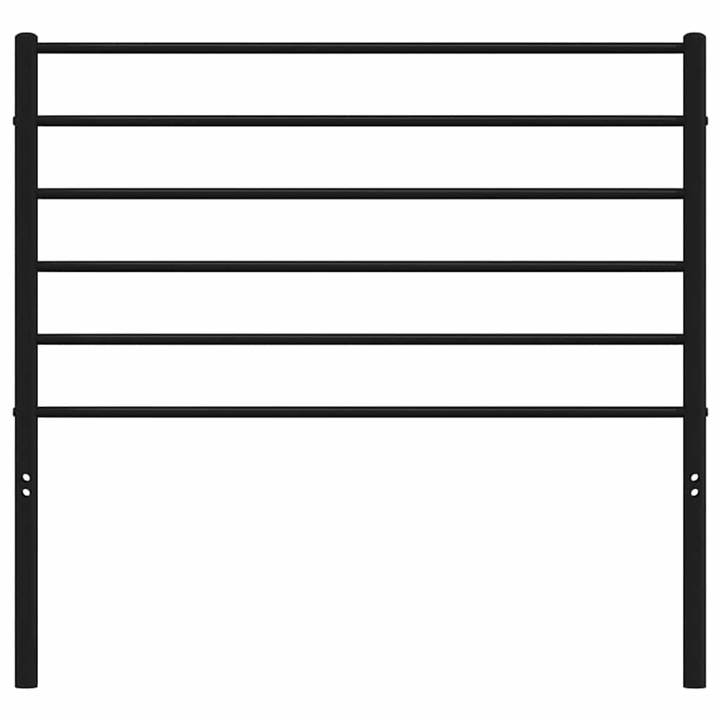 Vervangend hoofdbord metaal zwart 107 cm is nu te koop bij PeponiXL, paradijselijk wonen!