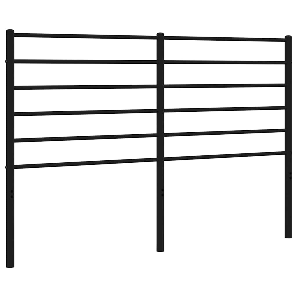 Vervangend hoofdbord metaal zwart 120 cm is nu te koop bij PeponiXL, paradijselijk wonen!