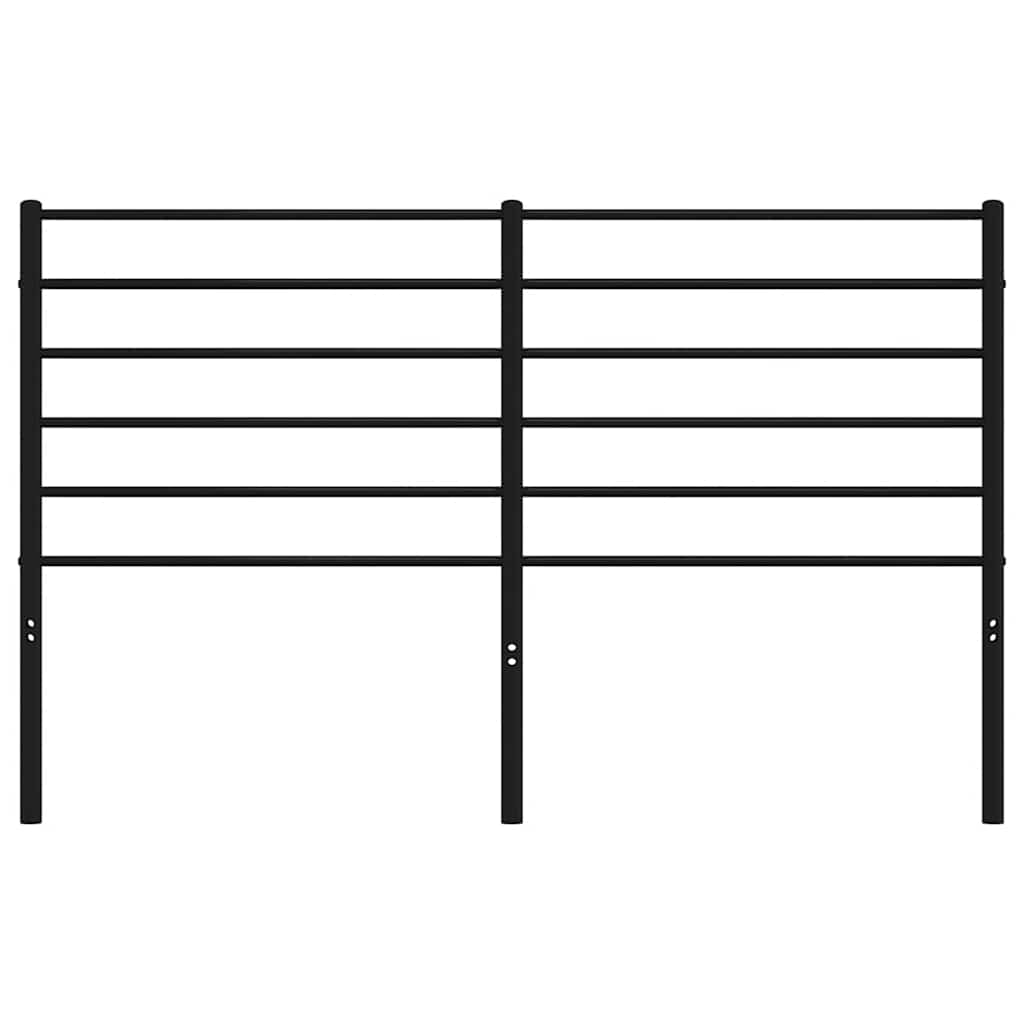 Vervangend hoofdbord metaal zwart 120 cm is nu te koop bij PeponiXL, paradijselijk wonen!