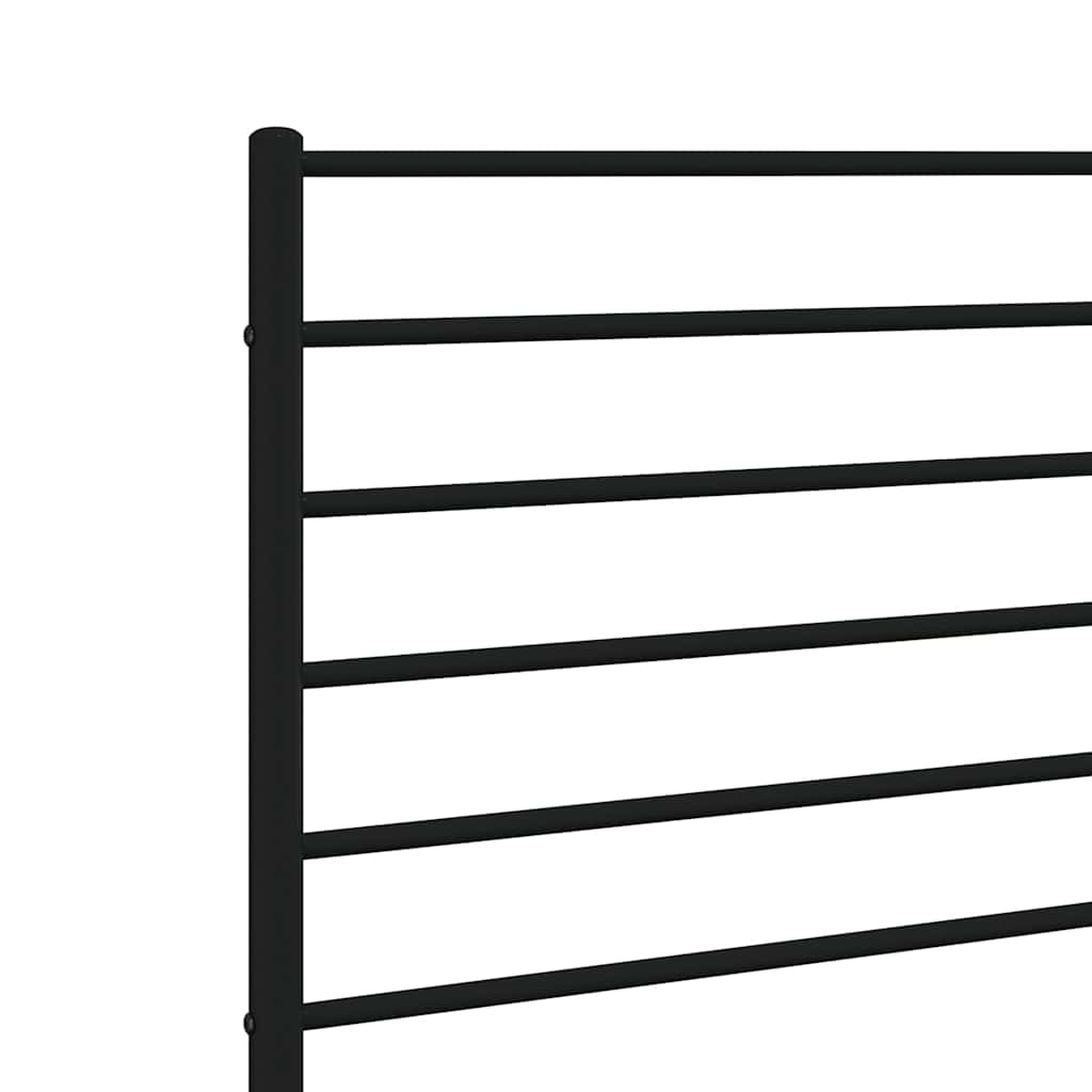 Vervangend hoofdbord metaal zwart 120 cm is nu te koop bij PeponiXL, paradijselijk wonen!