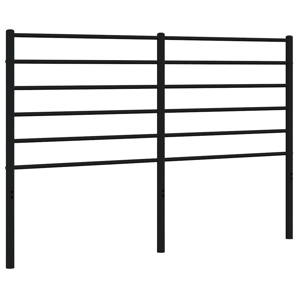 Vervangend hoofdbord metaal zwart 150 cm is nu te koop bij PeponiXL, paradijselijk wonen!
