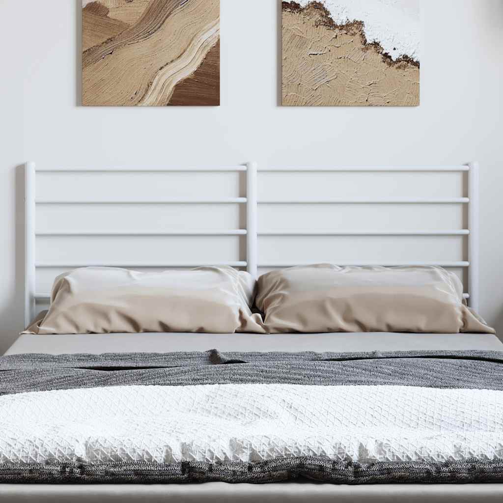 Vervangend hoofdbord metaal wit 135 cm is nu te koop bij PeponiXL, paradijselijk wonen!
