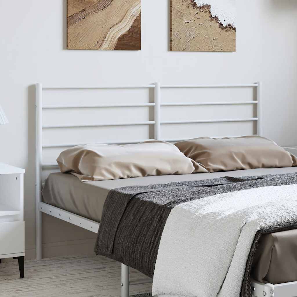 Vervangend hoofdbord metaal wit 135 cm is nu te koop bij PeponiXL, paradijselijk wonen!