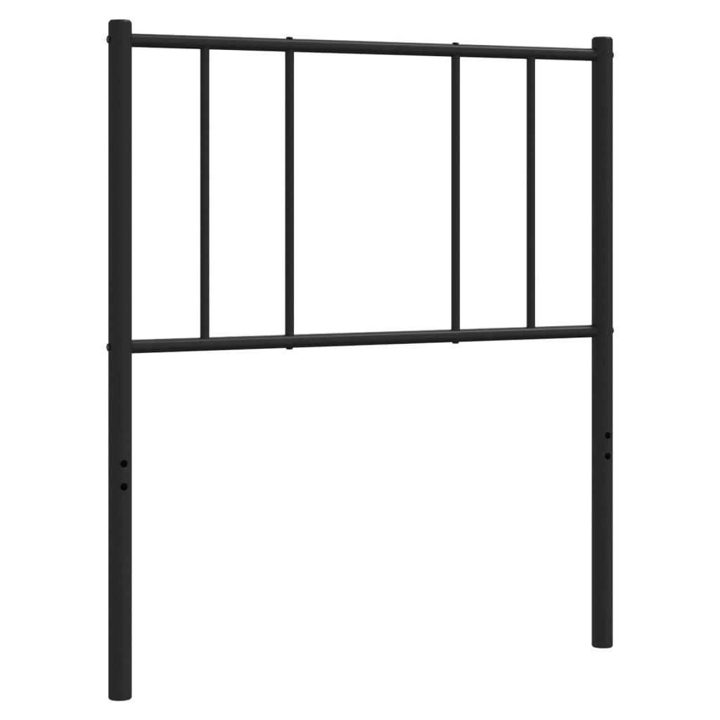 Vervangend hoofdbord metaal zwart 80 cm is nu te koop bij PeponiXL, paradijselijk wonen!