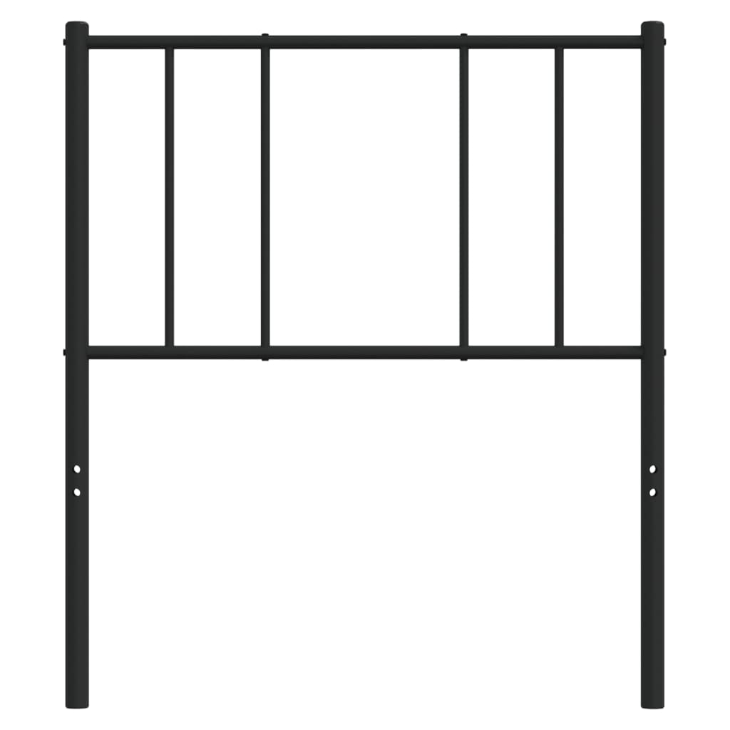 Vervangend hoofdbord metaal zwart 80 cm is nu te koop bij PeponiXL, paradijselijk wonen!