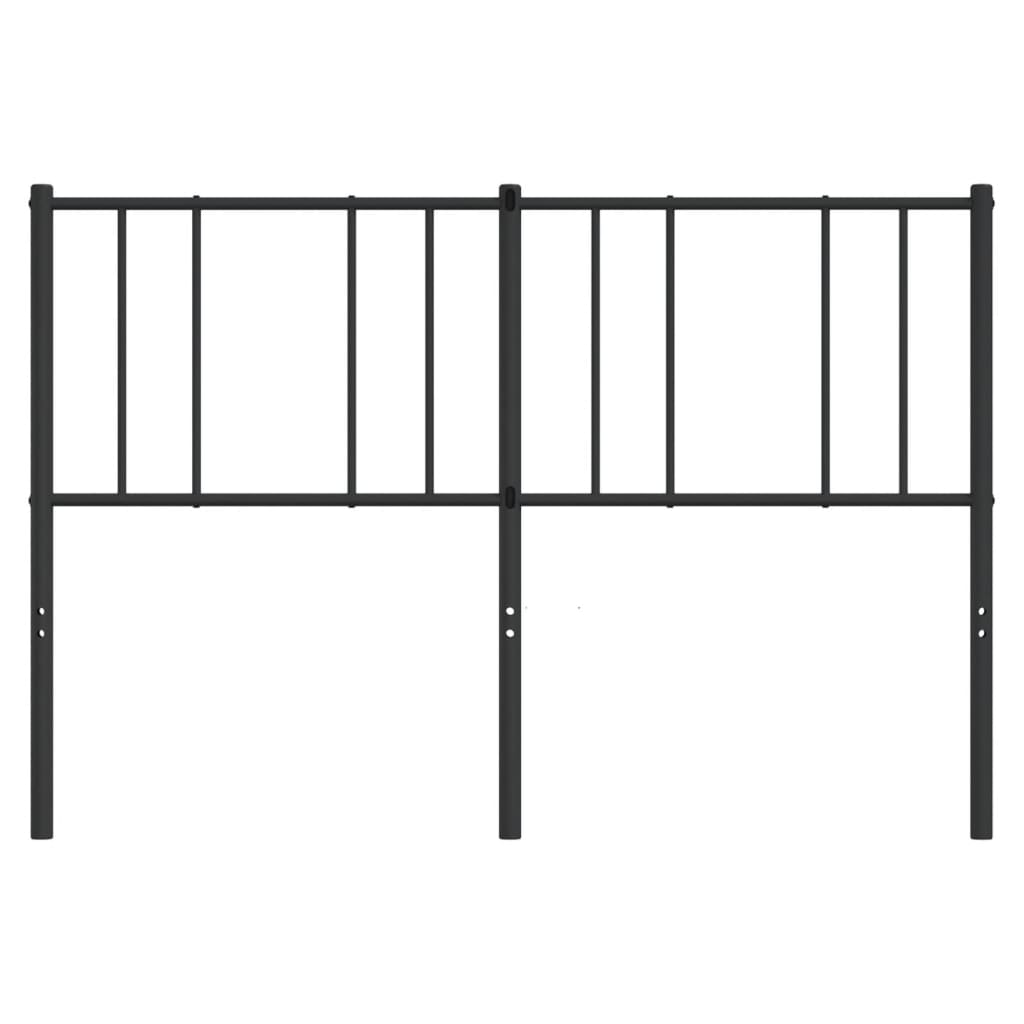Vervangend hoofdbord 135 cm metaal zwart is nu te koop bij PeponiXL, paradijselijk wonen!