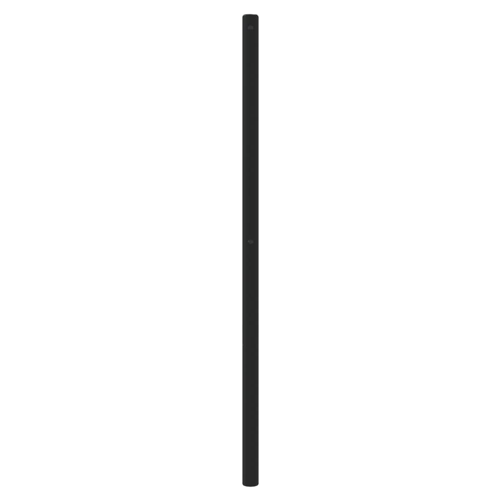 Vervangend hoofdbord 135 cm metaal zwart is nu te koop bij PeponiXL, paradijselijk wonen!