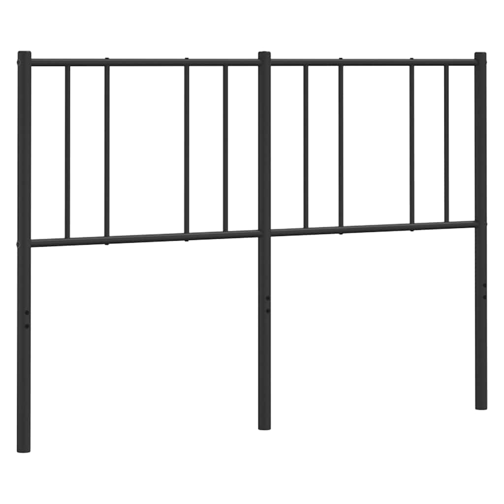Vervangend hoofdbord metaal zwart 140 cm is nu te koop bij PeponiXL, paradijselijk wonen!