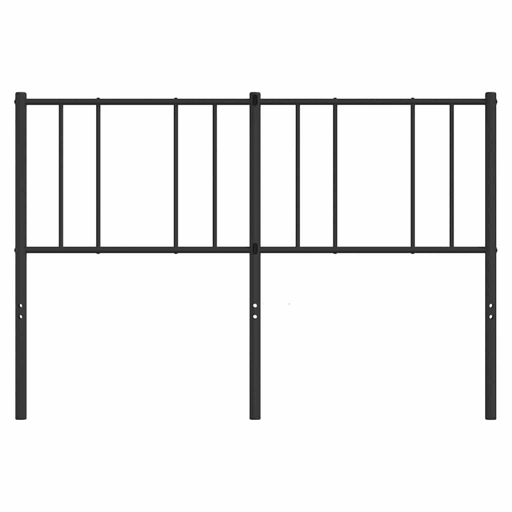 Vervangend hoofdbord metaal zwart 140 cm is nu te koop bij PeponiXL, paradijselijk wonen!