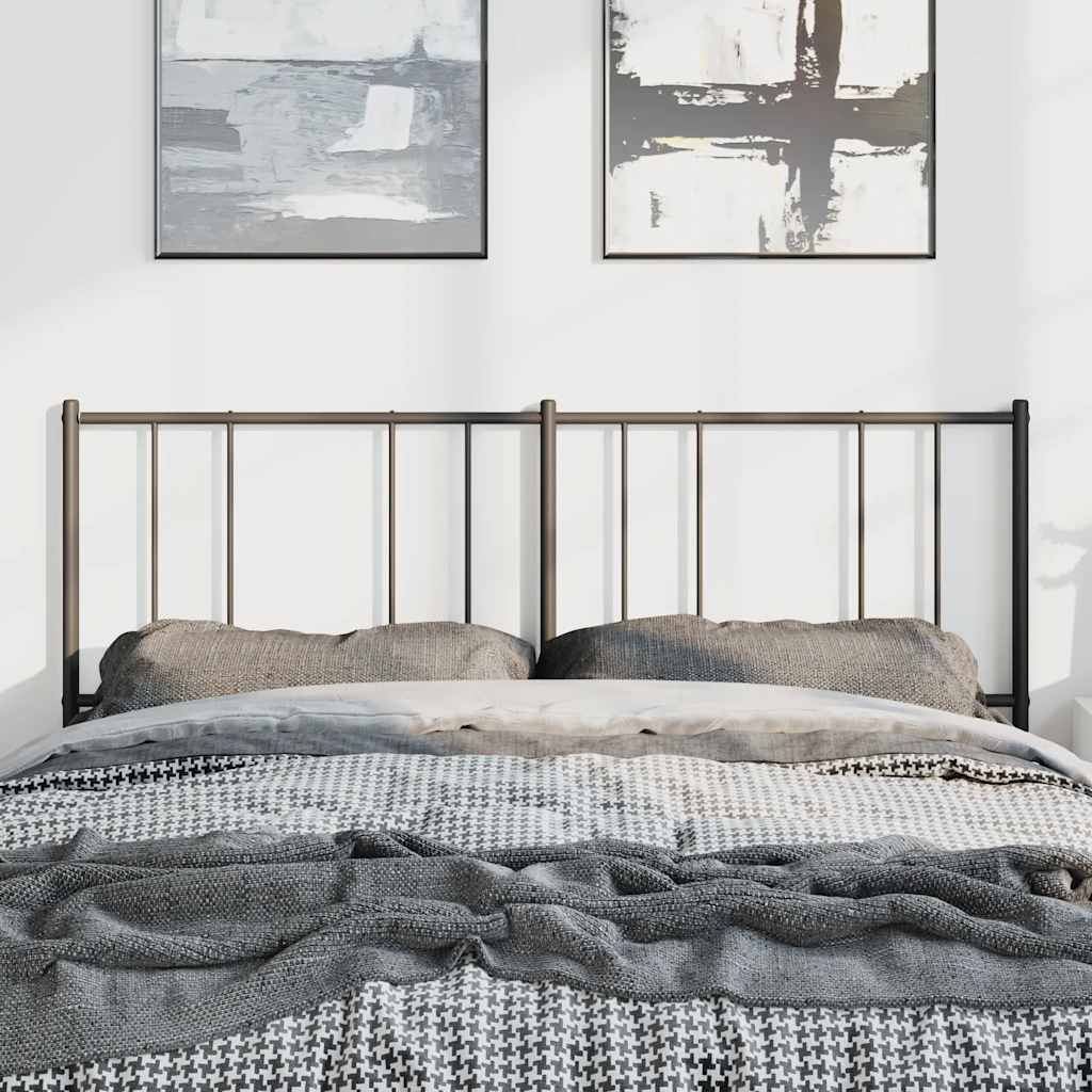 Vervangend hoofdbord 150 cm metaal zwart is nu te koop bij PeponiXL, paradijselijk wonen!