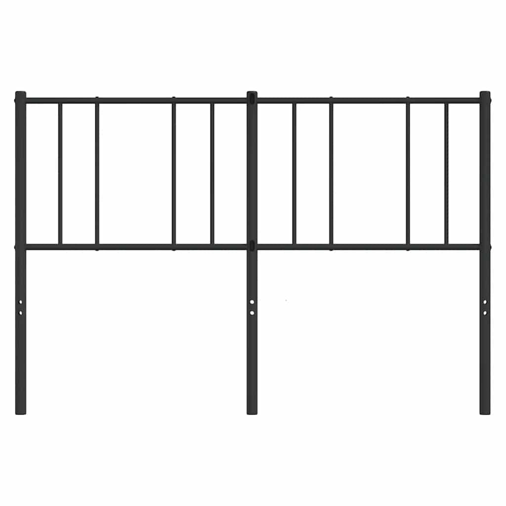 Vervangend hoofdbord 150 cm metaal zwart is nu te koop bij PeponiXL, paradijselijk wonen!