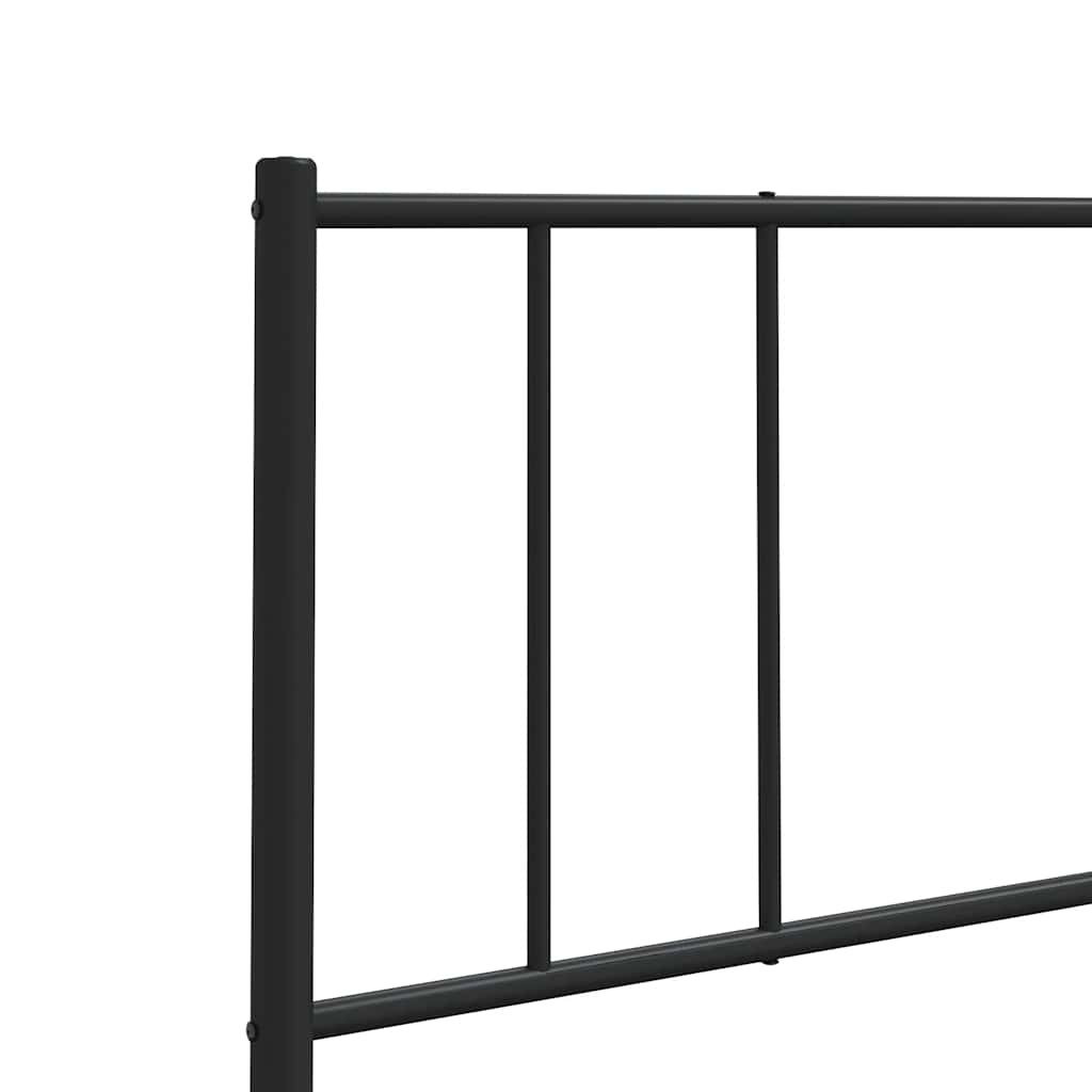 Vervangend hoofdbord 150 cm metaal zwart is nu te koop bij PeponiXL, paradijselijk wonen!