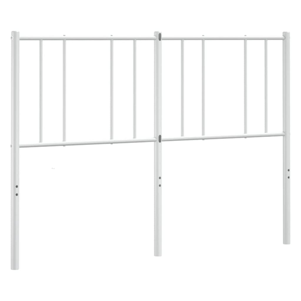 Vervangend hoofdbord 135 cm metaal wit is nu te koop bij PeponiXL, paradijselijk wonen!
