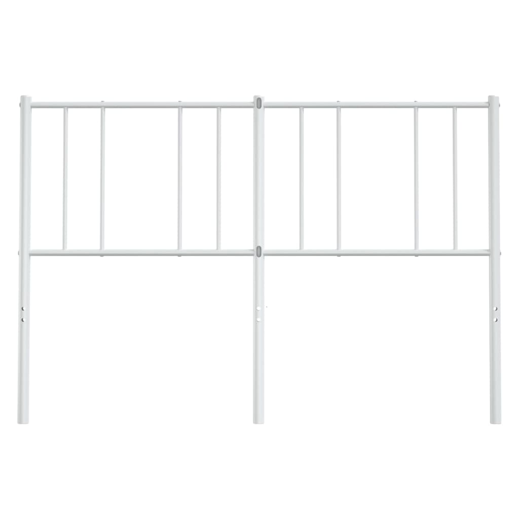 Vervangend hoofdbord 135 cm metaal wit is nu te koop bij PeponiXL, paradijselijk wonen!