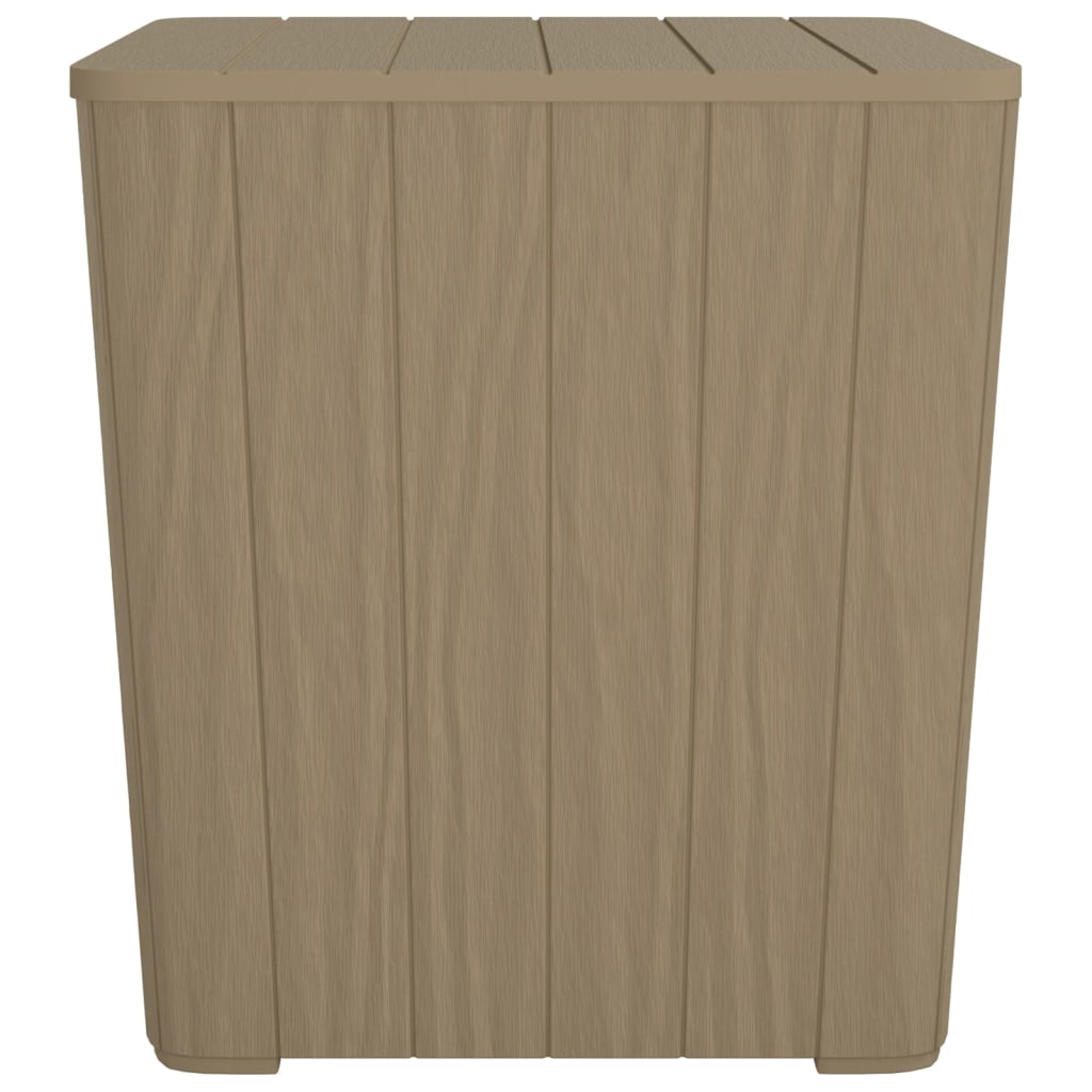 Tuintafel met afneembaar deksel polypropeen lichtbruin is nu te koop bij PeponiXL, paradijselijk wonen!