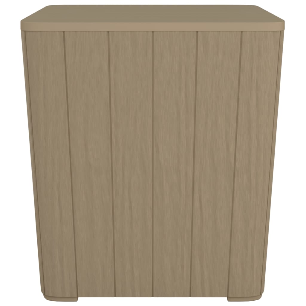 Tuintafel met afneembaar deksel polypropeen lichtbruin is nu te koop bij PeponiXL, paradijselijk wonen!