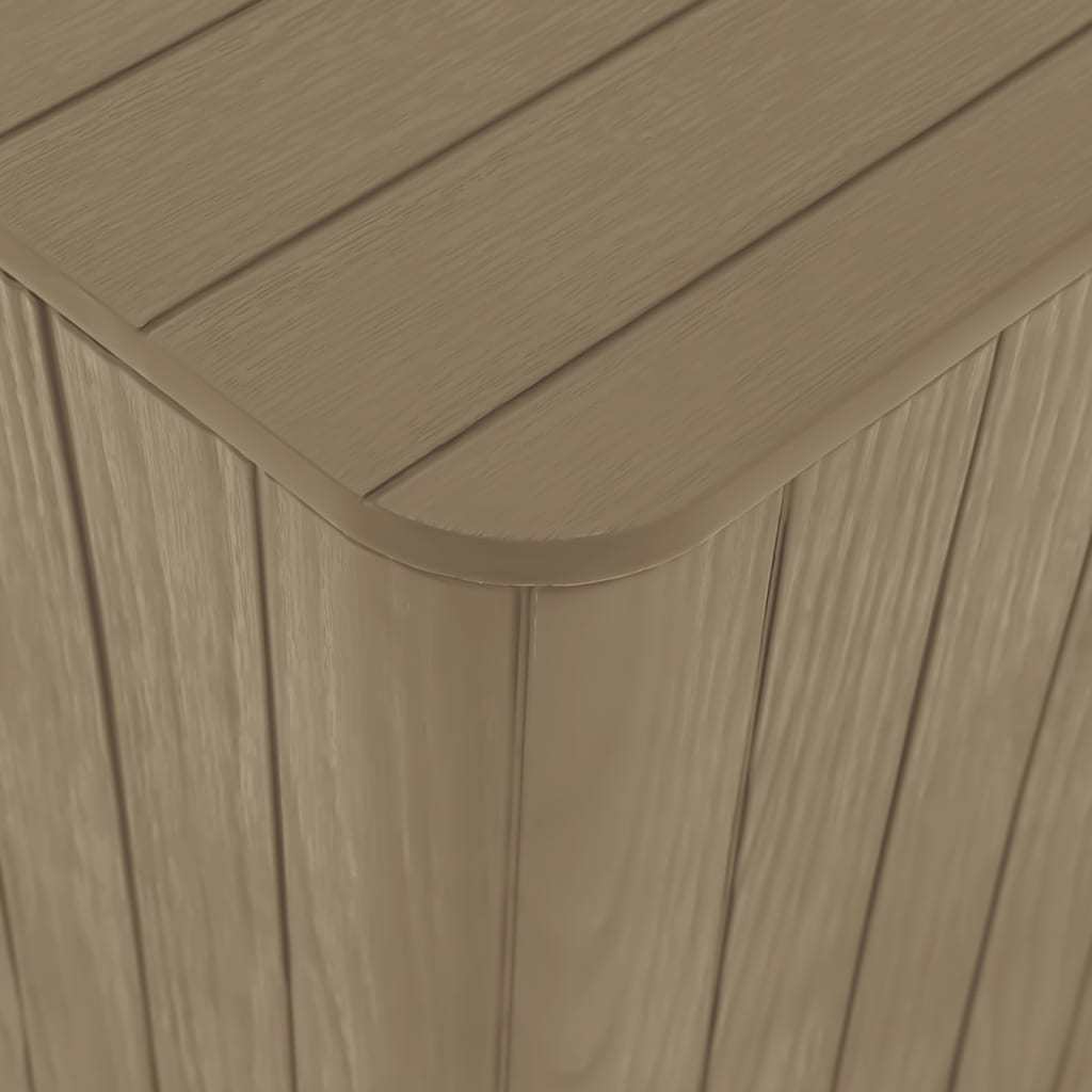 Tuintafel met afneembaar deksel polypropeen lichtbruin is nu te koop bij PeponiXL, paradijselijk wonen!