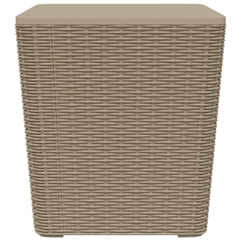 Tuintafel met afneembaar deksel polypropeen lichtbruin is nu te koop bij PeponiXL, paradijselijk wonen!